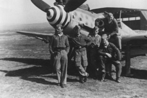 Uffz. Hans-Bruno Maximow (3rd from left) was reported missing after a mission in the Nogent-Le-Rotrou (western France) area and a combat with P-51s on 6th July 1944.